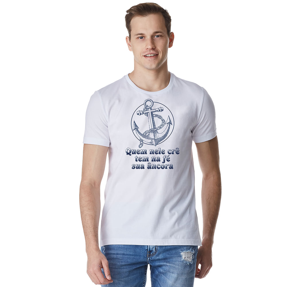 Camiseta-Masculina-Crista-Quem-Nele-Cre-tem-na-Fe-sua-Ancora-–-Palavra-De-Luz